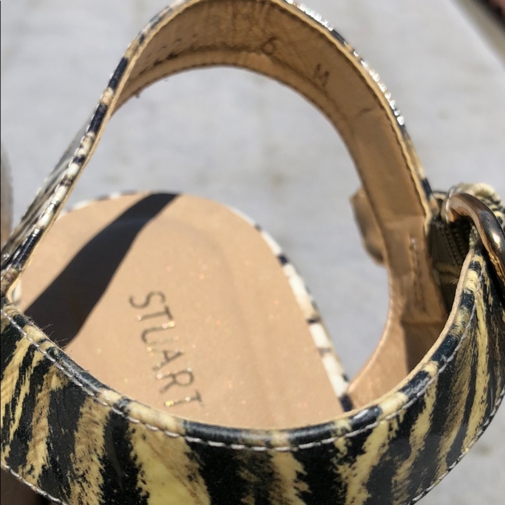 ☀️☀️STUART WEITZMAN Animal print wedge sandals - Picture 5 of 9